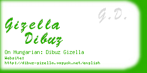 gizella dibuz business card